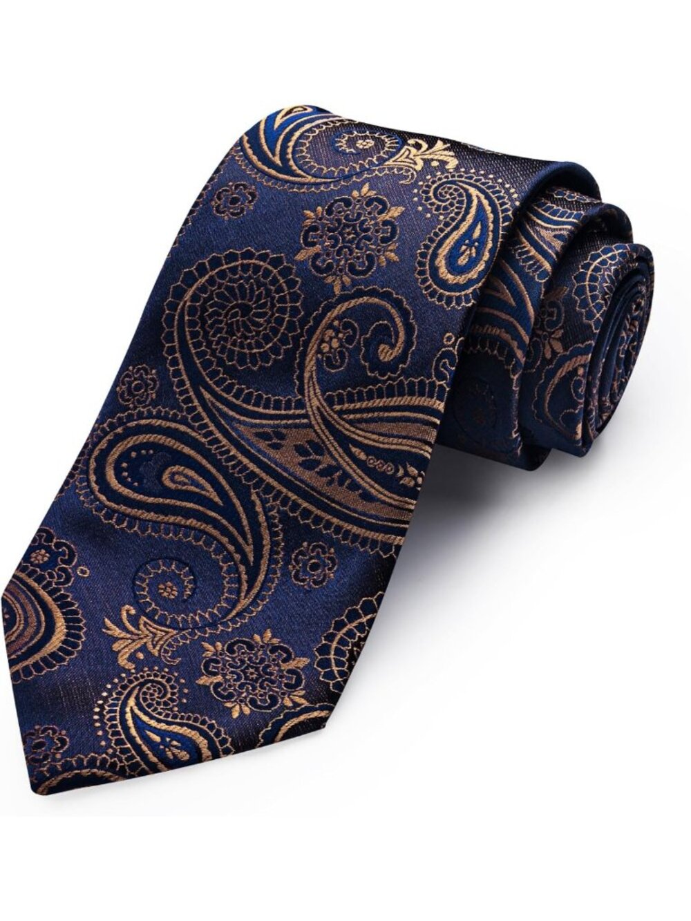 Retro Paisley Striped Silk Neckties for Men | Classic Formal Wedding & Business